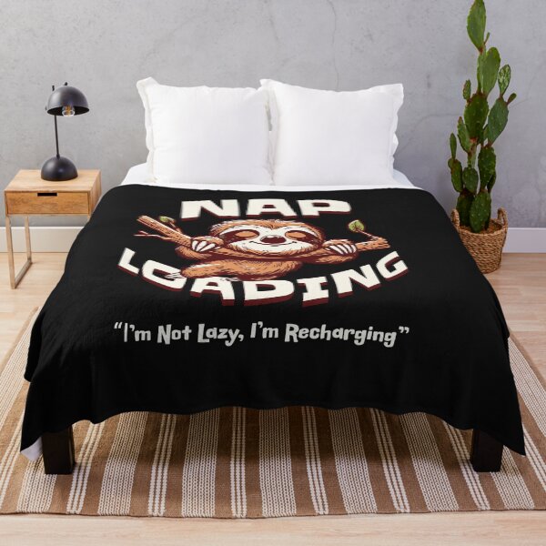 Item preview, Nap Loading Sloth I'm Not Lazy I'm Recharging designed and sold by Tsugraf Designs.