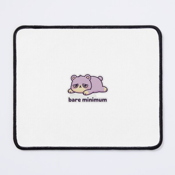 Item preview, Cute Bear Sticker – Bare Minimum Funny Lazy Aesthetic Meme designed and sold by S33ART.