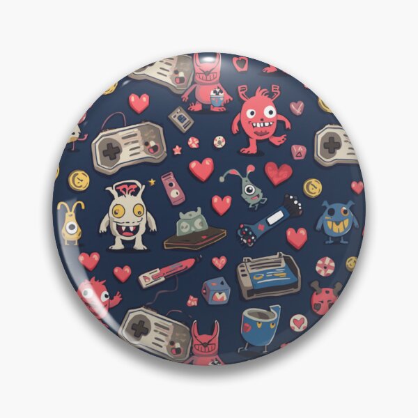 Item preview, Retro Gamer Chaos ✿ Kawaii Gaming Aesthetic – Nostalgia Core Pattern designed and sold by Sixième Studio.