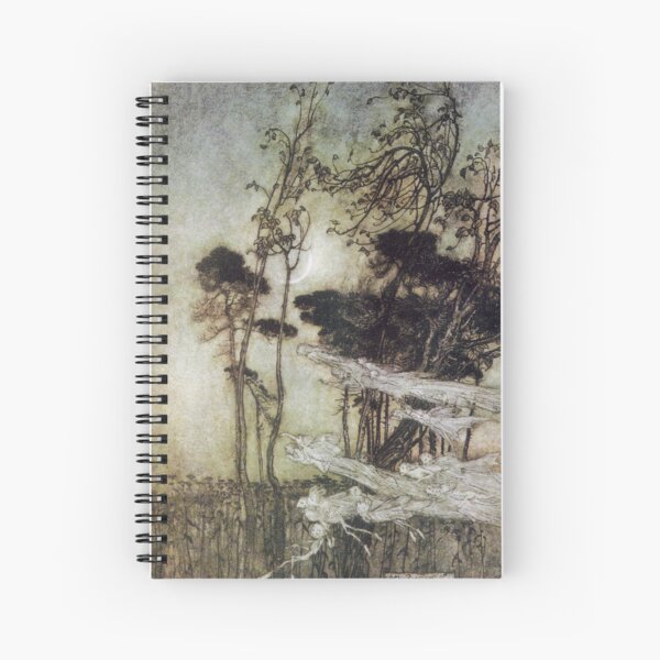 Item preview, The Moon Like a Silver Bow - Midsummer Night's Dream - Arthur Rackham  designed and sold by forgottenbeauty.