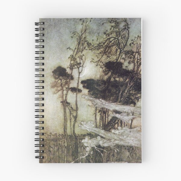 Item preview, The Moon Like a Silver Bow - Midsummer Night's Dream - Arthur Rackham  designed and sold by forgottenbeauty.