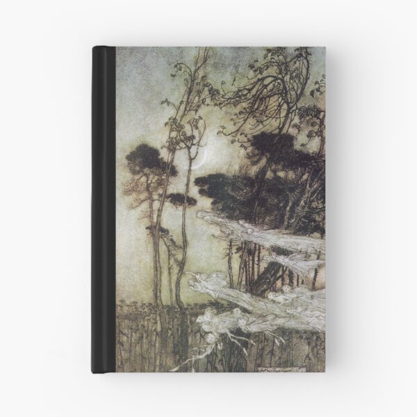 Artikelvorschau, Der Mond wie ein silberner Bogen – Ein Sommernachtstraum – Arthur Rackham entworfen und verkauft von forgottenbeauty.