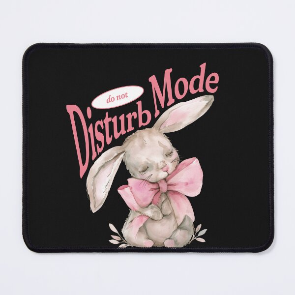 Item preview, Watercolor Sleepy Bunny Do Not Disturb Mode designed and sold by Tsugraf Designs.