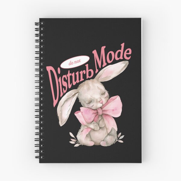 Item preview, Watercolor Sleepy Bunny Do Not Disturb Mode designed and sold by Tsugraf Designs.
