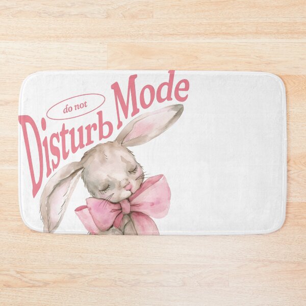 Item preview, Watercolor Sleepy Bunny Do Not Disturb Mode designed and sold by Tsugraf Designs.