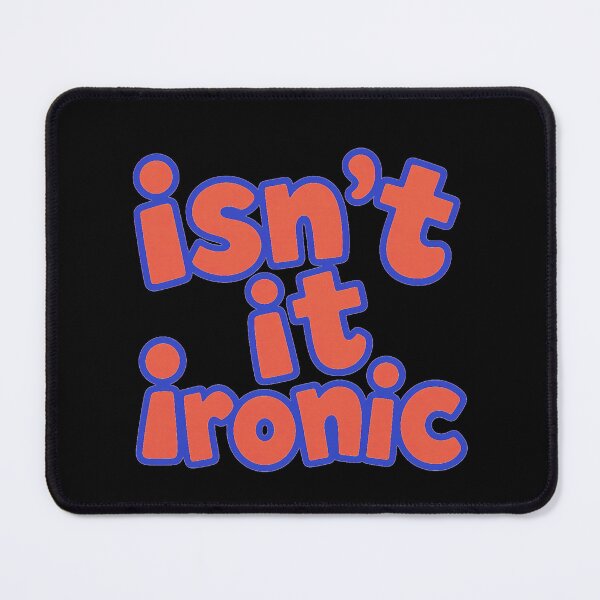 Item preview, isn’t it ironic - red and blue designed and sold by Stefrait-7.