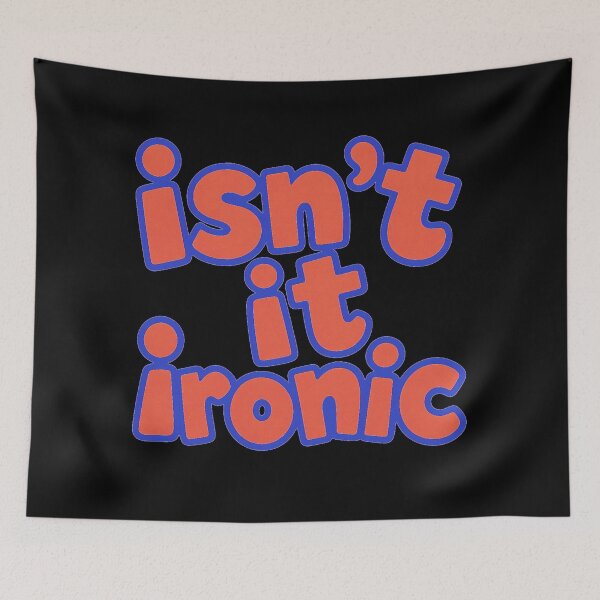 Item preview, isn’t it ironic - red and blue designed and sold by Stefrait-7.