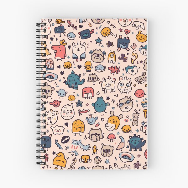 Item preview, Kawaii Chaotic Cute Doodle Aesthetic ✿ Kawaii Food & Random Things Pattern designed and sold by Sixième Studio.