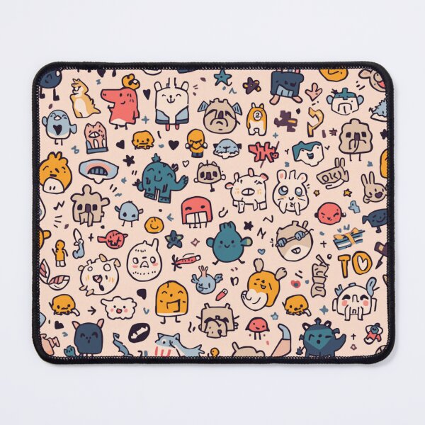 Item preview, Kawaii Chaotic Cute Doodle Aesthetic ✿ Kawaii Food & Random Things Pattern designed and sold by Sixième Studio.