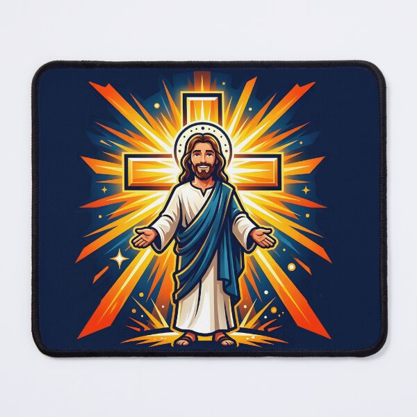 Item preview, Radiant Jesus Christ Cross Light Burst Design designed and sold by AzmyStore.as .