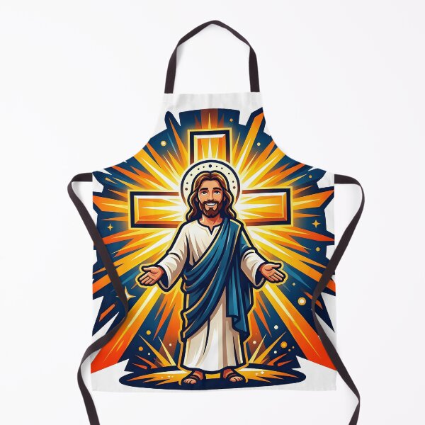 Item preview, Radiant Jesus Christ Cross Light Burst Design designed and sold by Oddly Blessed.
