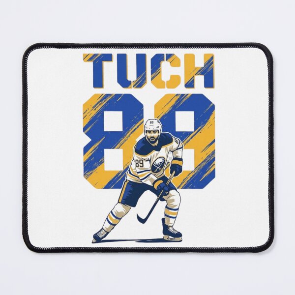 Item preview, Buffalo Hockey No. 89 – Retro Blue and Gold Forward Tribute Art designed and sold by Thogan0416.