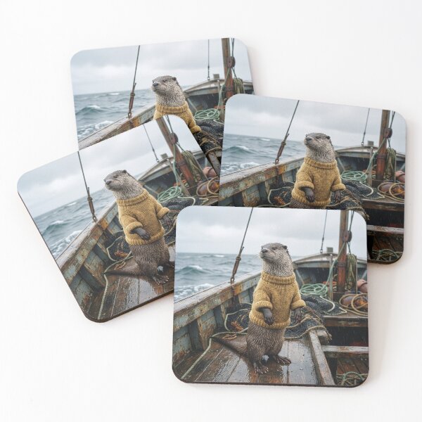 Item preview, Otter Fishes the Rough Waters of the North Sea designed and sold by Tridentulus.