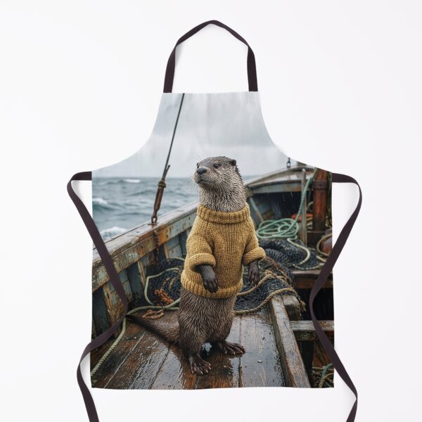 Item preview, Otter Fishes the Rough Waters of the North Sea designed and sold by Tridentulus.