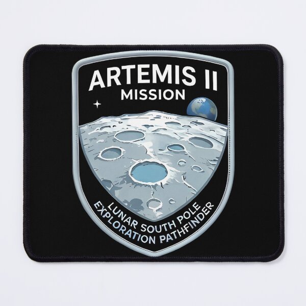 Item preview, Artemis II Lunar Exploration Mission Patch designed and sold by Ekracreatives.