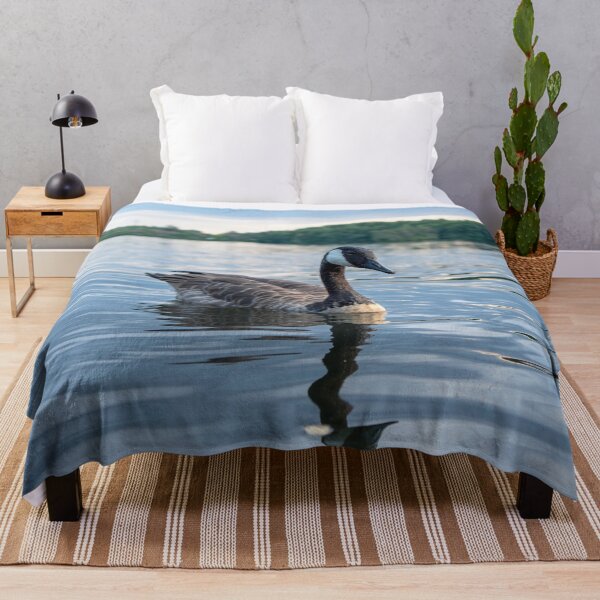 Item preview, CCanada Goose Swimming on Calm Lake New England Wildlife designed and sold by MDCCo.