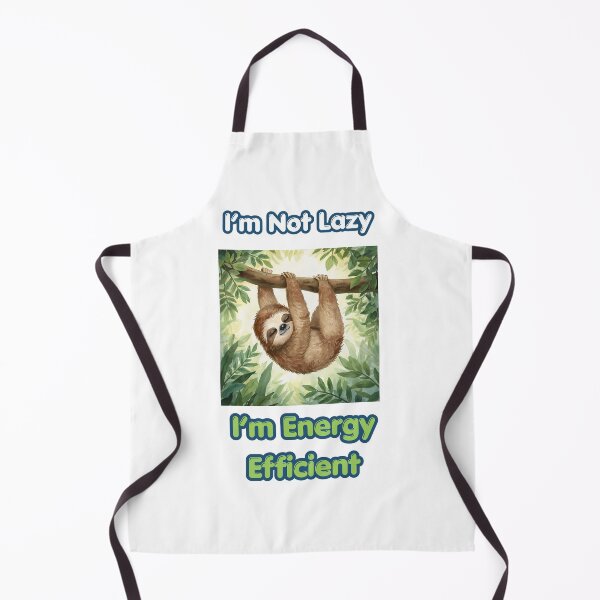 Item preview, Funny Sloth I'm Not Lazy I'm Energy Efficient Cute Sloth Humor designed and sold by NapoliApparel.