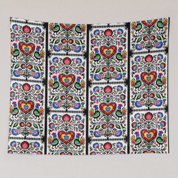 Item preview, Polish Folk Heart & Roosters designed and sold by FK-UK.