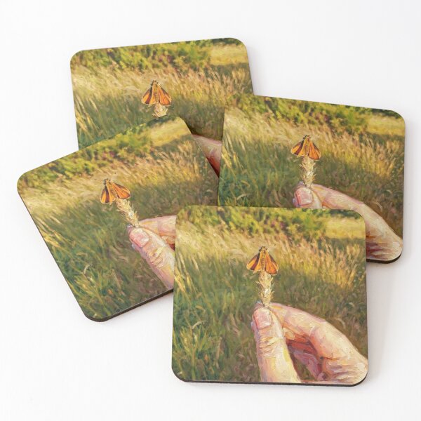 Item preview, Sun-Kissed Wings: Orange Butterfly in the Field designed and sold by MagicMood Creations.