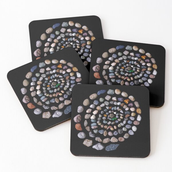 Item preview, Cosmic Stone Spiral Galaxy Fine Art Photography on Black designed and sold by MDCCo.