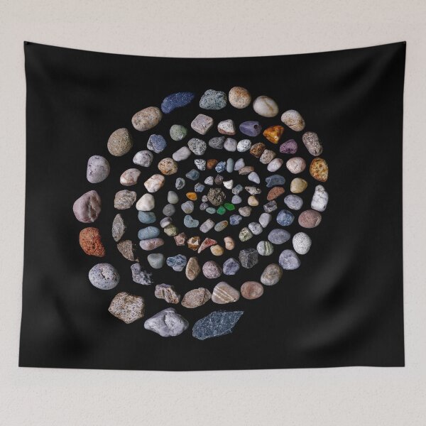Item preview, Cosmic Stone Spiral Galaxy Fine Art Photography on Black designed and sold by MDCCo.