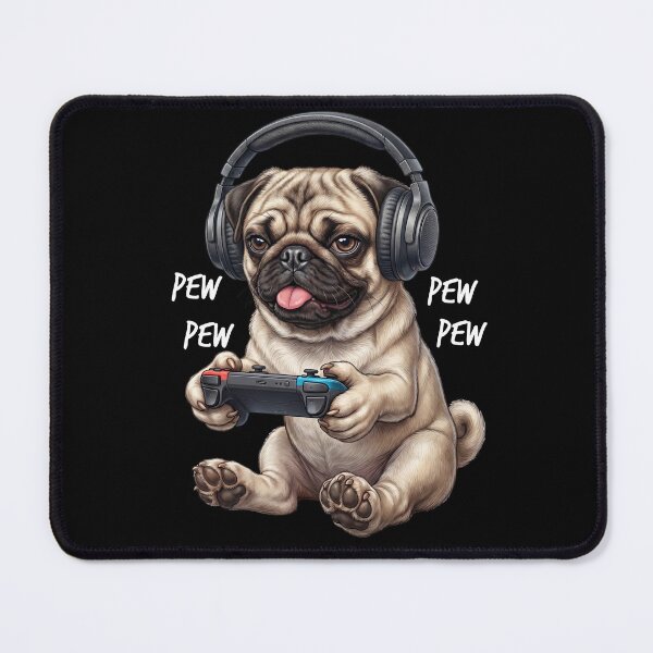 Item preview, Gaming Pug Gamer Videogaming Dog Lover designed and sold by TerryConnells.