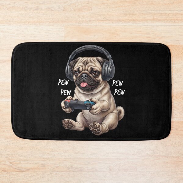 Item preview, Gaming Pug Gamer Videogaming Dog Lover designed and sold by TerryConnells.