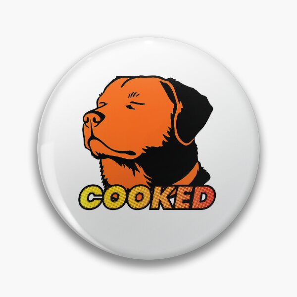 Item preview, Cooked Dog meme illustration with text designed and sold by KinoWave.