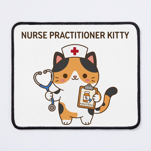 Item preview, Nurse Practitioner Kitty - Advanced Practice Care Cat designed and sold by officinelala.