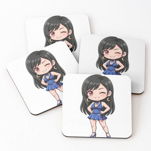 Item preview, Tifa Lockhart Winking Blue Dress Chibi Art designed and sold by Void Shard Studios.