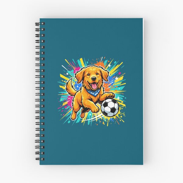 Item preview, Golden Retriever Soccer Dog – Cute Football Puppy Gift for Dog Lovers designed and sold by The Real Life Symphony.