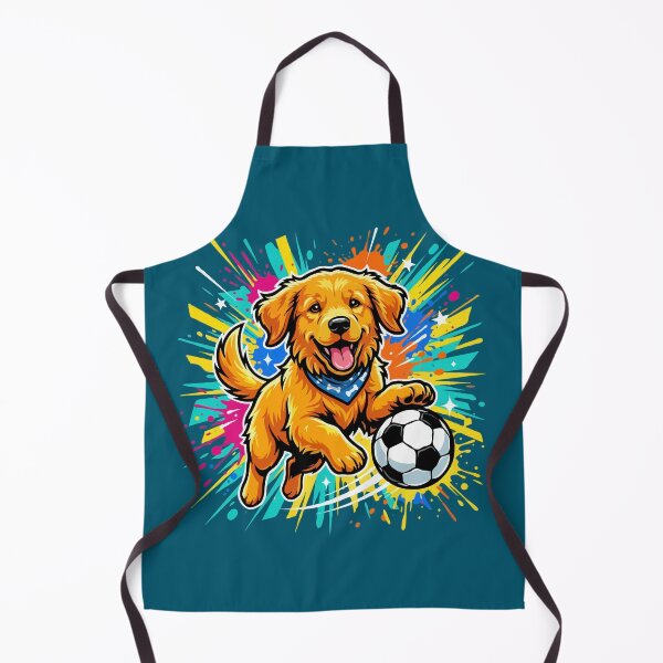 Item preview, Golden Retriever Soccer Dog – Cute Football Puppy Gift for Dog Lovers designed and sold by The Real Life Symphony.