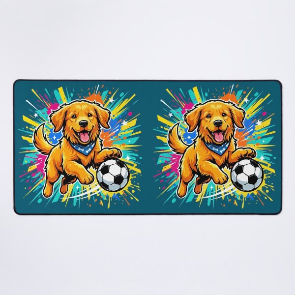 Item preview, Golden Retriever Soccer Dog – Cute Football Puppy Gift for Dog Lovers designed and sold by The Real Life Symphony.