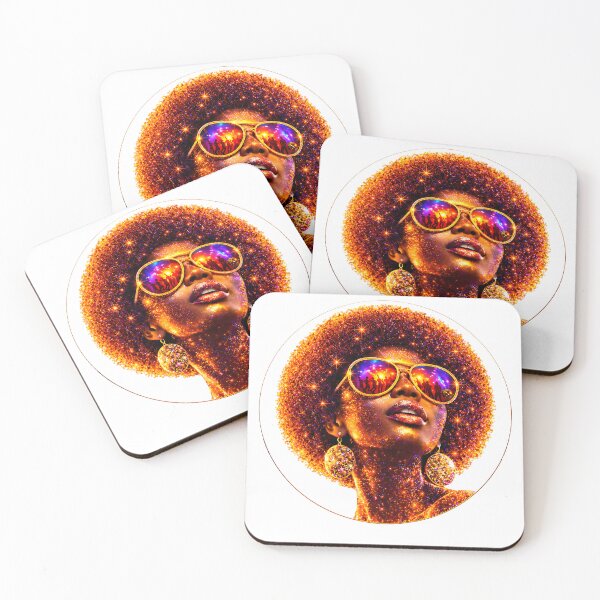 Item preview, Retro Disco Queen Afro Sunglasses Shirt, 70s Glam Funk Diva Graphic Tee, Vintage Dance Party Style Sticker designed and sold by Digital Culture Studio.