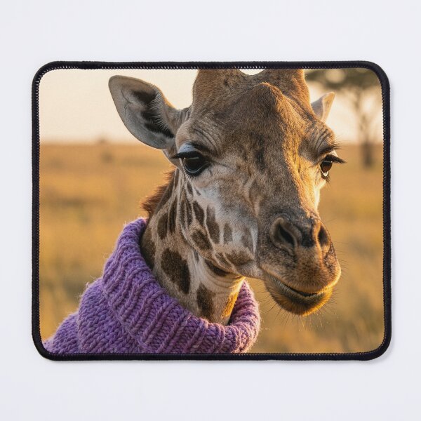 Item preview, Giraffe Wears Turtleneck on the Savannah designed and sold by Tridentulus.