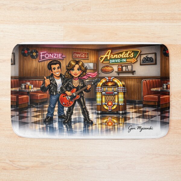 Item preview, Happy Days Fonzie and Leather Tuscadero November 15, 1977  designed and sold by The Art Queen Of Michigan .