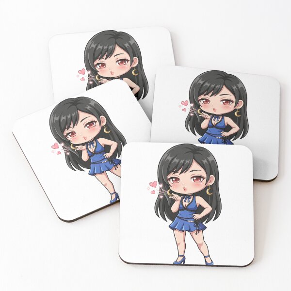 Item preview, Tifa Lockhart Blowing a Kiss Chibi Art designed and sold by Void Shard Studios.