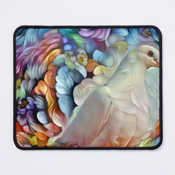 Item preview, Ethereal Dove – Vibrant Floral Peace Dove Art designed and sold by Lainey1978.
