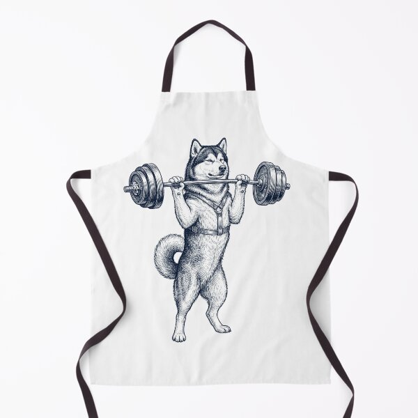 Item preview, Vintage Alaskan Malamute Weightlifting Deadlift Gym Dog Lover designed and sold by DoodleTortle.