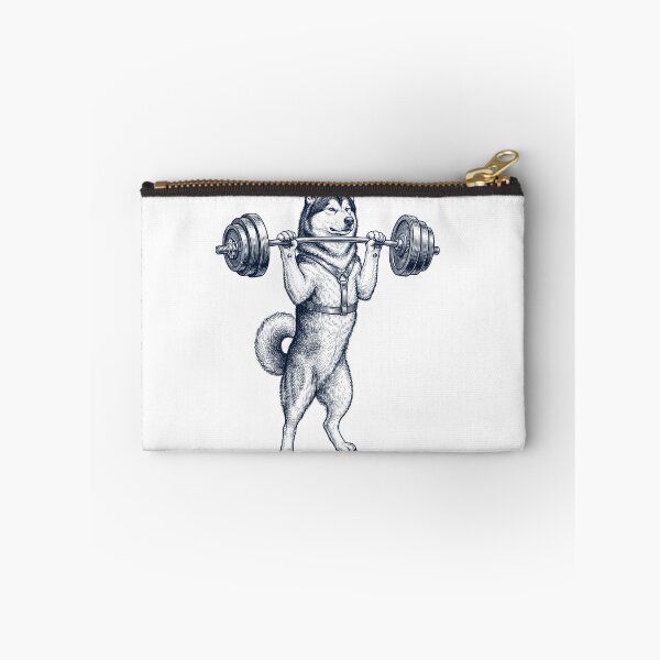 Item preview, Vintage Alaskan Malamute Weightlifting Deadlift Gym Dog Lover designed and sold by DoodleTortle.