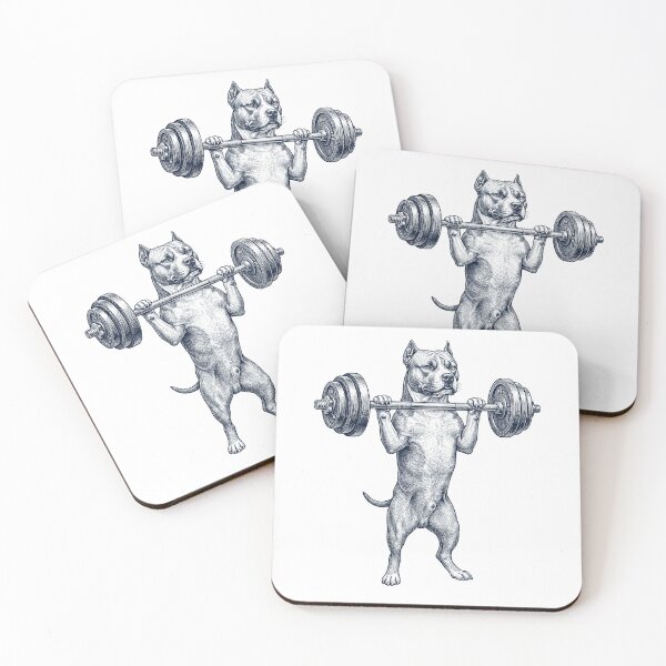 Item preview, Vintage American Staffordshire Terrier Weightlifting Deadlift Gym Dog Lover designed and sold by DoodleTortle.