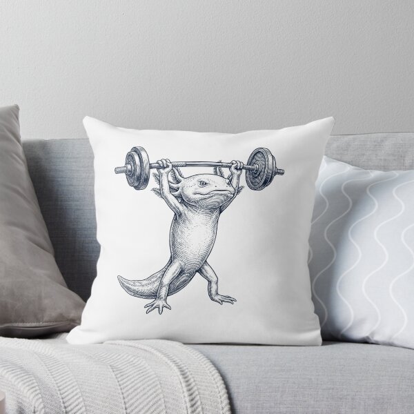 Item preview, Axolotl vintage levantando pesas peso muerto gimnasio amante de los animales designed and sold by DoodleTortle.