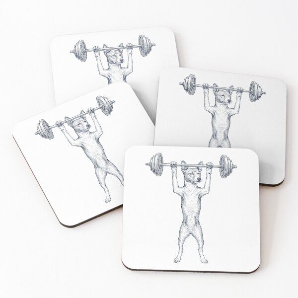 Item preview, Vintage Basenji Weightlifting Deadlift Gym Dog Lover designed and sold by DoodleTortle.