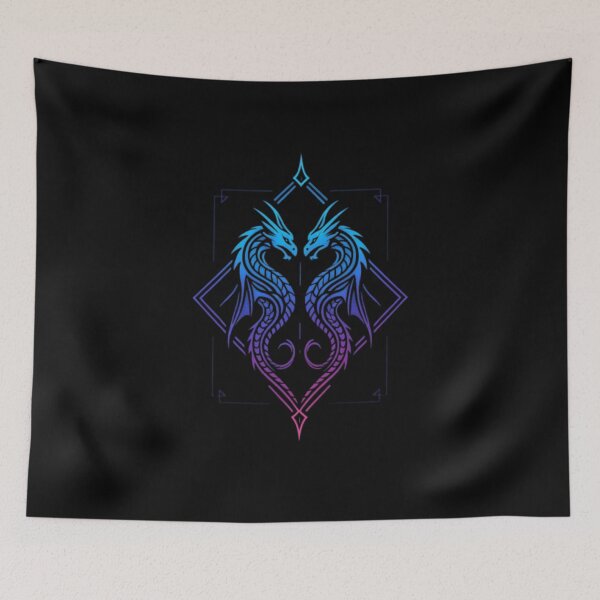 Item preview, Twin Dragons Fantasy Design, Dual Dragon Shirt, Mythical Beast Art, Fire & Ice Dragons, RPG DnD Legendary Creatures, Dragon Warrior Gift designed and sold by Typologystudios.