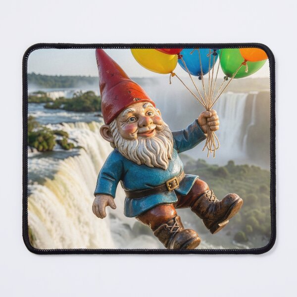 Item preview, Gnome Hangs on Tight Over Iguazu Falls designed and sold by Tridentulus.