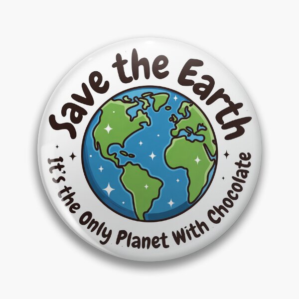 Item preview, Save The Earth: The Only Planet With Chocolate designed and sold by Rokoyo Prints.