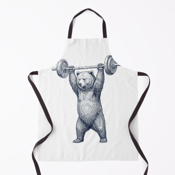 Item preview, Vintage Bear Weightlifting Deadlift Gym Animal Lover designed and sold by DoodleTortle.