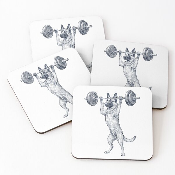 Item preview, Vintage Belgian Malinois Weightlifting Deadlift Gym Dog Lover designed and sold by DoodleTortle.