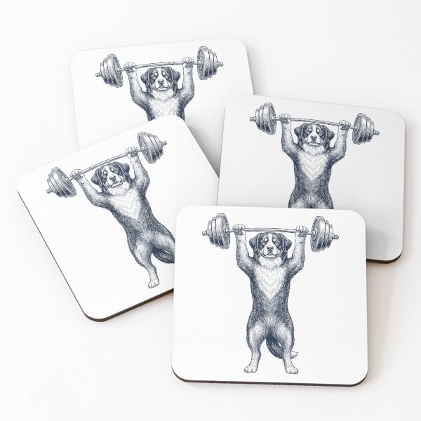 Item preview, Vintage Bernese Mountain Dog Weightlifting Deadlift Gym Dog Lover designed and sold by DoodleTortle.