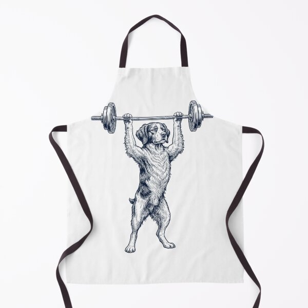 Item preview, Vintage Brittany Weightlifting Deadlift Gym Dog Lover designed and sold by DoodleTortle.